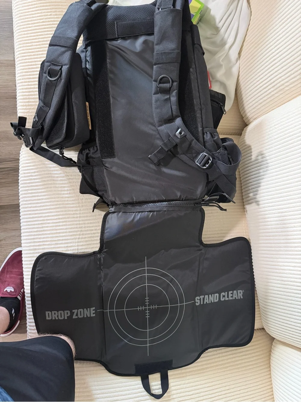 Tactical Black Men's Baby Gear Backpack and all accessories